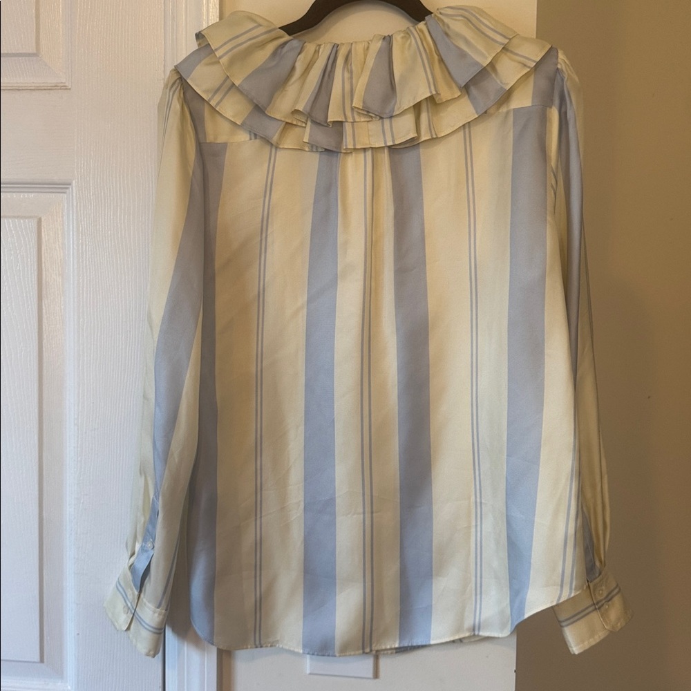 J crew collection ruffle silk blouse - Picture 6 of 8